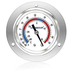 Uharbour Capillary Thermometer for Commercial Freezers