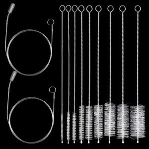 12-Piece Nylon Pipe Cleaner Brush Set