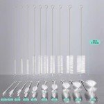 12-Piece Nylon Pipe Cleaner Brush Set