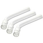 Curved Glass Tube Stem Set - 110mm (3 Pcs)