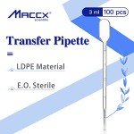 Maccx 100pcs Sterile Graduated Transfer Pipettes