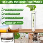 Akamino 15 Pcs Clear Test Tubes for Propagation