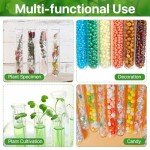 Akamino 15 Pcs Clear Test Tubes for Propagation