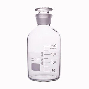 250ml Borosilicate Glass Reagent Bottle with Stopper