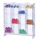 Extra Large Clear Acrylic Tube Rack, 17.5" H