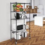 Heavy Duty 5-Shelf Wire Shelving Unit with Wheels