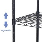 Heavy Duty 5-Shelf Wire Shelving Unit with Wheels