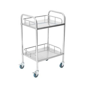 Portable Stainless Steel Lab Cart with Casters