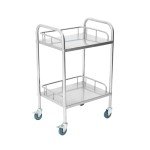 Portable Stainless Steel Lab Cart with Casters