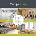 Portable Stainless Steel Lab Cart with Casters