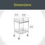 Portable Stainless Steel Lab Cart with Casters