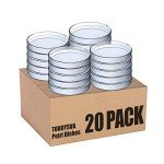 20 Sterile Plastic Petri Dishes with Lids