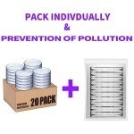 20 Sterile Plastic Petri Dishes with Lids