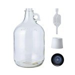 1 Gallon Glass Jug with Airlock and Stopper