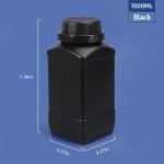 34oz Plastic Lab Reagent Bottles - Set of 5