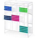 Large Clear Acrylic Test Tube Rack Organizer