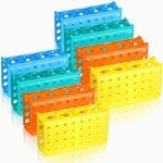 8-Piece 4-Way Test Tube Holder Rack