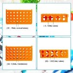 8-Piece 4-Way Test Tube Holder Rack