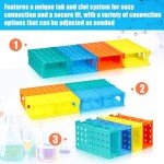8-Piece 4-Way Test Tube Holder Rack