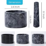 Mini Marble Pill Crusher with Pestle Set