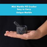 Mini Marble Pill Crusher with Pestle Set