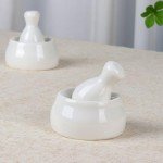 Mini Porcelain Pill Crusher Mortar and Pestle Set