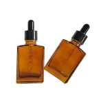 12 Pack 1 oz Amber Glass Dropper Bottles