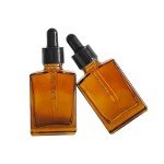 12 Pack 1 oz Amber Glass Dropper Bottles