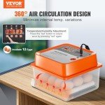 VEVOR 12-Egg Automatic Incubator with Turner Display