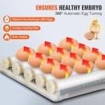 VEVOR 12-Egg Automatic Incubator with Turner Display