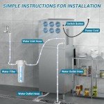 High-Volume Stainless Steel Ice Maker Machine