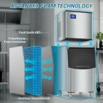 High-Volume Stainless Steel Ice Maker Machine