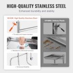 Adjustable Stainless Steel Mayo Stand with Tray