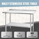 HALLY Heavy Duty Stainless Steel Prep Table 24x48
