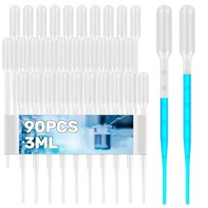 90 Pack of 3ml Disposable Plastic Pipettes