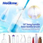 8-Pack Bottle Brush Cleaning Set with Long Handle