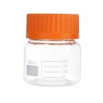 250 mL Wide Mouth Lab Glass Bottles - 6 Pack