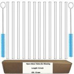 Borosilicate Glass Tubes - 12 Pack, 12 Inches