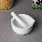 Porcelain Mortar and Pestle Set - 4.6 Inch