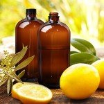 32 oz Amber Boston Round Glass Bottles - 4 Pack