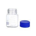 6 Pack 500 mL Graduated Round Lab Glass Bottles