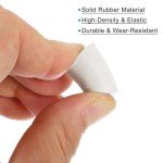 4Pcs White Tapered Rubber Lab Stoppers, 6#