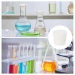 4Pcs White Tapered Rubber Lab Stoppers, 6#