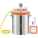 VEVOR 3 Gallon Vacuum Chamber with Glass Lid