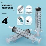30-Pack Sterile 10ml Plastic Syringes with Caps