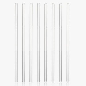 8 Pcs Glass Stirring Sticks - 7.9” Length