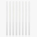 8 Pcs Glass Stirring Sticks - 7.9” Length