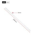 8 Pcs Glass Stirring Sticks - 7.9” Length