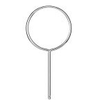 StonyLab Chrome-Plated Support Retort Ring, 140 mm