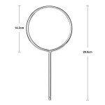 StonyLab Chrome-Plated Support Retort Ring, 140 mm